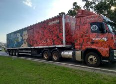 Imagem de  Ladrões roubam caminhão do cantor Gusttavo Lima na Fernão Dias, em SP
