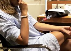 Imagem de Namorado acompanha Sasha em exame de sangue e faz post: 'nervosinha'