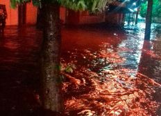 Imagem de Após chuva forte, ruas e casas ficam alagadas em Bom Jesus da Lapa