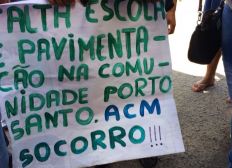 Imagem de Moradores protestam em inauguração de Unidade de saúde da prefeitura em Fazenda Coutos