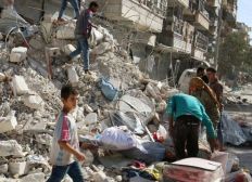 Imagem de 14 civis morrem em novos bombardeios na Síria, diz ONG