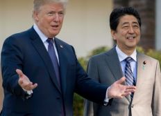 Imagem de Trump recebe premier japonês de olho no líder norte-coreano