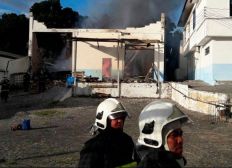 Imagem de Incêndio atinge fábrica de velas em Pirajá
