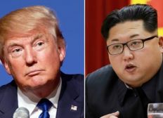Imagem de Donald Trump e Kim Jong-un se encontrarão em Cingapura em 12 de junho