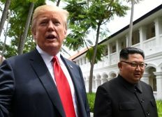 Imagem de Kim Jong-Un diz que 'mundo verá grande mudança' após encontro com Trump em Singapura
