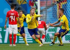 Imagem de Suécia vence Suíça e avança para as quartas de final