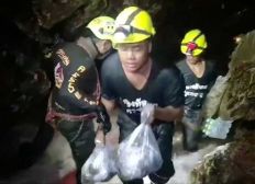 Imagem de Mergulhador morre sem oxigênio em caverna na Tailândia onde meninos estão presos