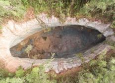 Imagem de Vera Cruz: Cratera gigante aumenta de comprimento e chega a 78 metros