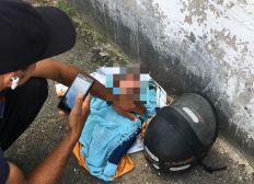 Imagem de Bebê recém-nascido é encontrado na rua ainda com cordão umbilical preso ao corpo 