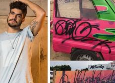 Imagem de Caio Castro é acusado de vandalismo e de destruir carros em evento de paraquedismo na Espanha