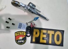 Imagem de Polícia localiza carro roubado e arma de fogo em Candeias 
