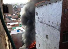 Imagem de Incêndio atinge casas no bairro da Liberdade nesta sexta