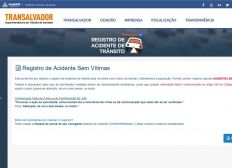 Imagem de Registro presencial de acidentes sem vítimas será suspenso pela Transalvador