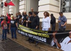 Imagem de Rodoviários e amigos de casal de sindicalistas assassinado fazem protesto para pedir Justiça