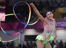 Imagem de Ginástica rítmica ganha ouro nos Jogos Pan-Americanos de Lima