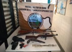 Imagem de Cipe Caatinga captura bandido com armas e munições