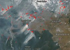 Imagem de Focos de incêndio na região têm assinatura do desmatamento, diz Nasa