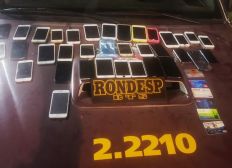 Imagem de Rondesp BTS recupera 34 celulares furtados em festa