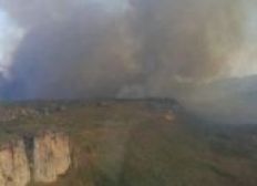 Imagem de Novo foco de incêndio atinge a Chapada após raios
