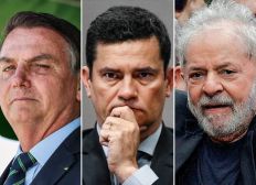 Imagem de Bolsonaro empata com Lula no 1° turno; Moro supera com folga o petista