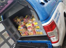 Imagem de Equipe da DRFR/Feira distribuiu cestas básicas na zona rural