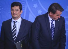 Imagem de Jair Bolsonaro e Sergio Moro empatam no 2º turno, diz PoderData