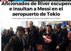 Imagem de Messi é insultado e recebe cusparada de torcedores do River, dizem jornais espanhóis