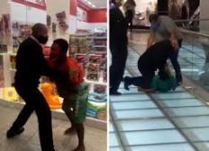 Imagem de Jovens são arrastados por seguranças em shopping de Salvador