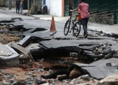 Imagem de Chuva provoca estragos no Rio