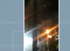 Imagem de Moradores se assustam após incêndio em poste em Salvador