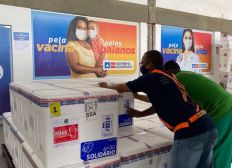 Imagem de Lotes com 396 mil doses da vacina contra a Covid-19 chegam em Salvador