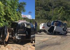Imagem de  Colisão entre carro e caminhonete deixa motorista ferido em Rio de Contas	