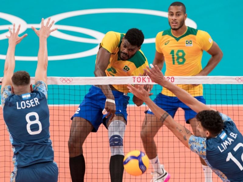 Imagem de Olimpíadas: Brasil vira o jogo e vence Argentina no vôlei masculino