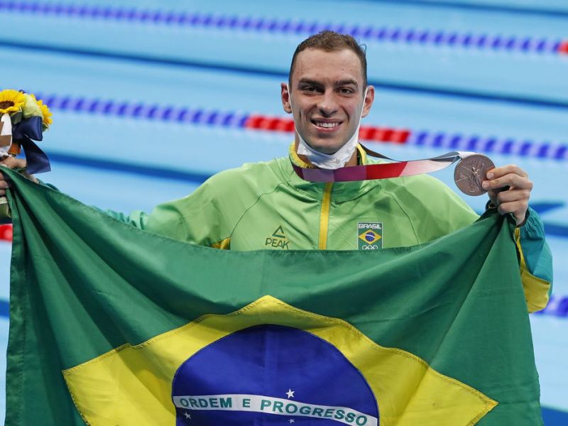 Imagem de Olimpíadas: Fernando Scheffer fatura bronze na natação