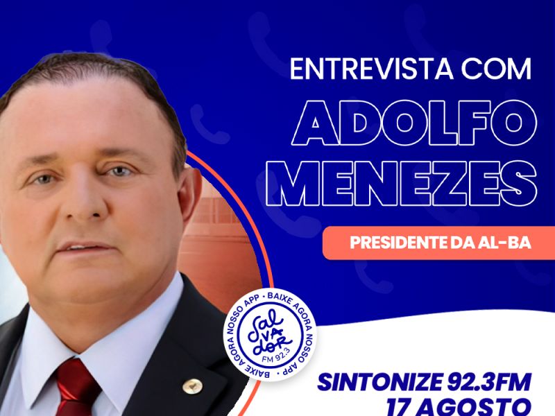 Imagem de Ligação Direta recebe Adolfo Menezes, presidente da Assembleia Legislativa da Bahia nesta terça-feira (17)