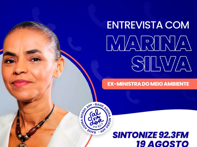 Imagem de Ligação Direta recebe a ex-ministra do Meio Ambiente e presidenciável, Marina Silva nesta quinta-feira (19)