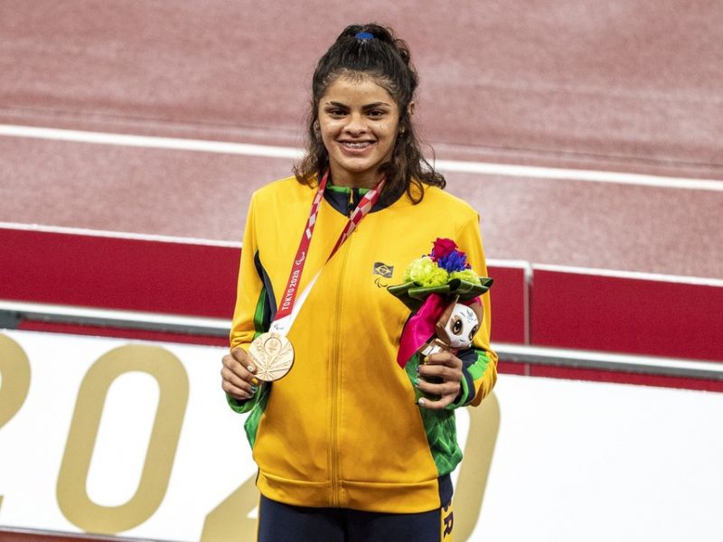 Imagem de “Ficha ainda não caiu”, celebra Jardênia Felix após ganhar medalha de bronze no atletismo