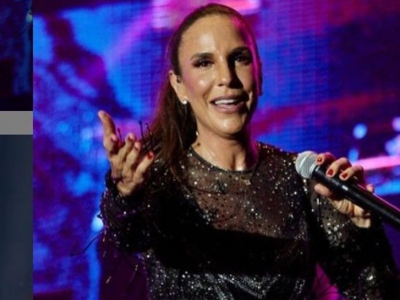 Imagem de Ivete Sangalo volta aos palcos e gera aglomeração na Praia do Forte