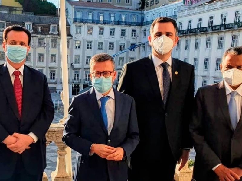 Imagem de Antônio Brito e membros do PSD se reúnem com prefeito de Lisboa