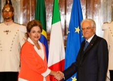 Imagem de Dilma chega à Itália e se reúne com presidente Sergio Mattarella