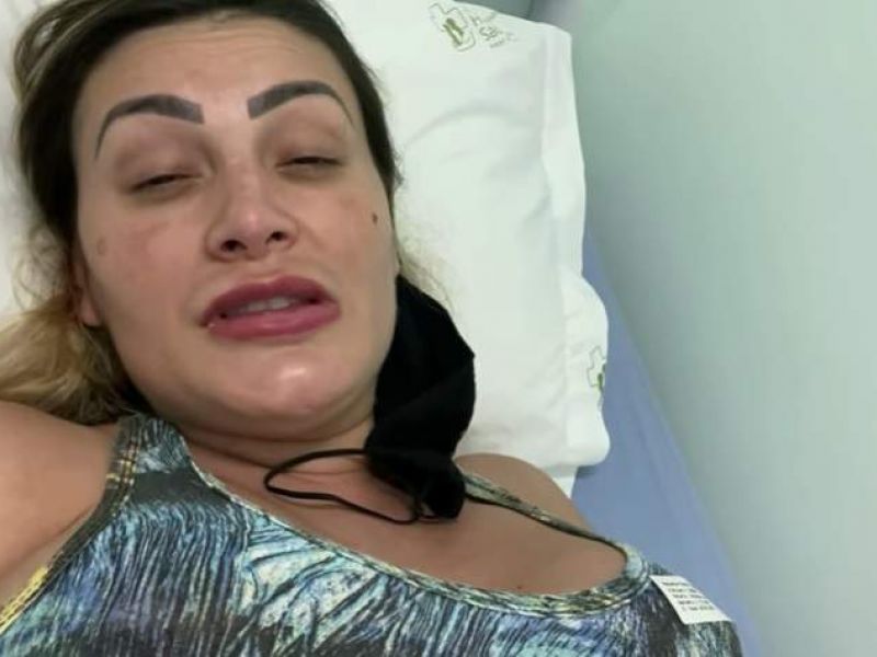 Imagem de Grávida de oito meses, Andressa Urach diz que está tomando medicação para segurar o bebê