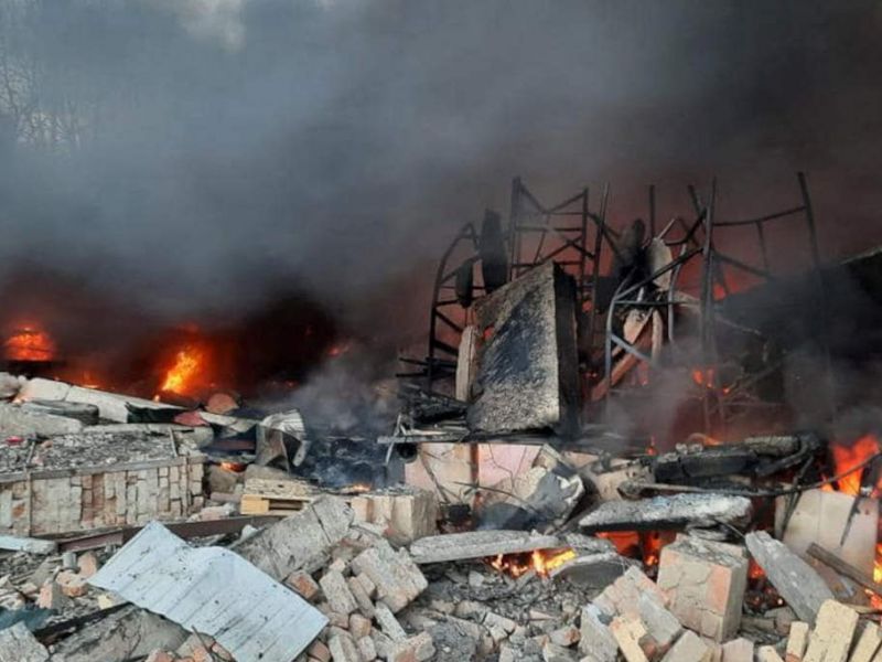 Imagem de Mísseis atingem Kiev; presidente da Ucrânia pede ajuda