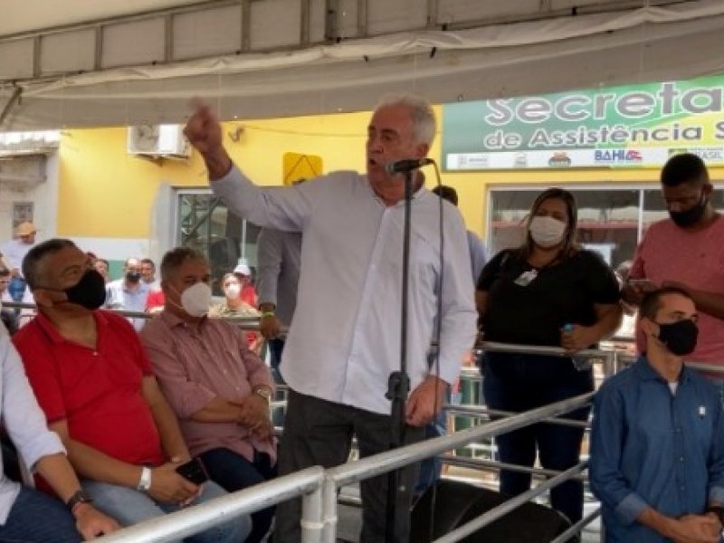 Imagem de No interior, Otto Alencar discursa como pré-candidato e faz elogios a Lula