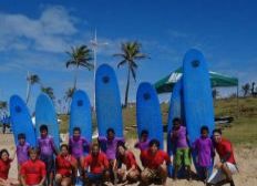Imagem de Grupo de surfe realiza mutirão de limpeza em Patamares