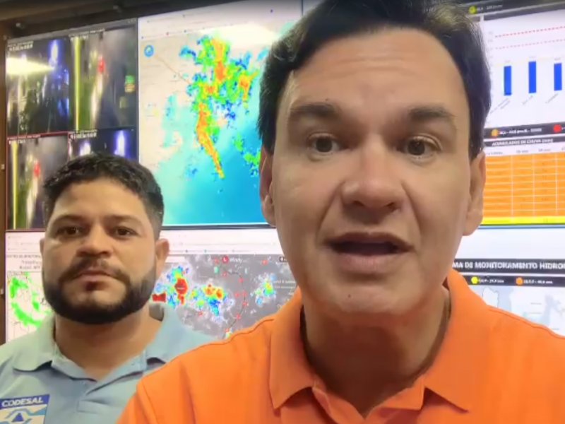 Imagem de Chuva continua forte e Defesa Civil emite alerta para risco de deslizamento neste domingo