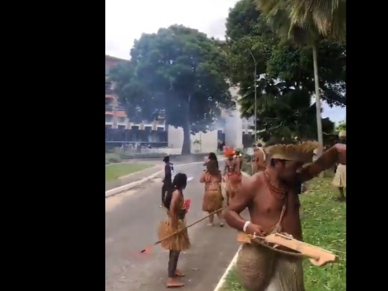 Imagem de Indígenas denunciam represália da PM em ato na Governadoria
