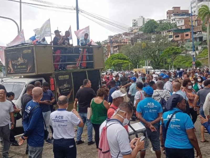 Imagem de Agentes de saúde realizam paralisação de 48h por reajuste salarial