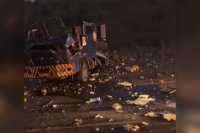 Imagem de Vídeo: homens explodem carro forte na BR-324